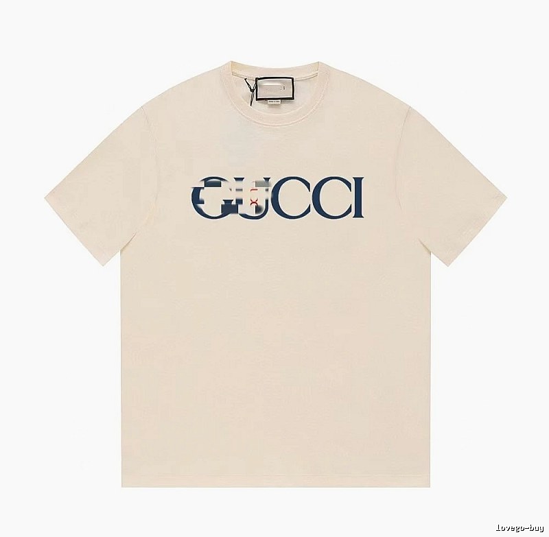 Gucci Classic Printed Casual Style Off-white Short Sleeve T-Shirt
