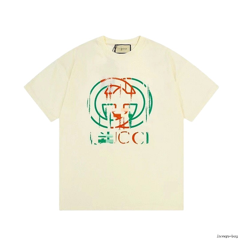 Gucci Double G Graffiti Vintage Style Off-white T-shirt