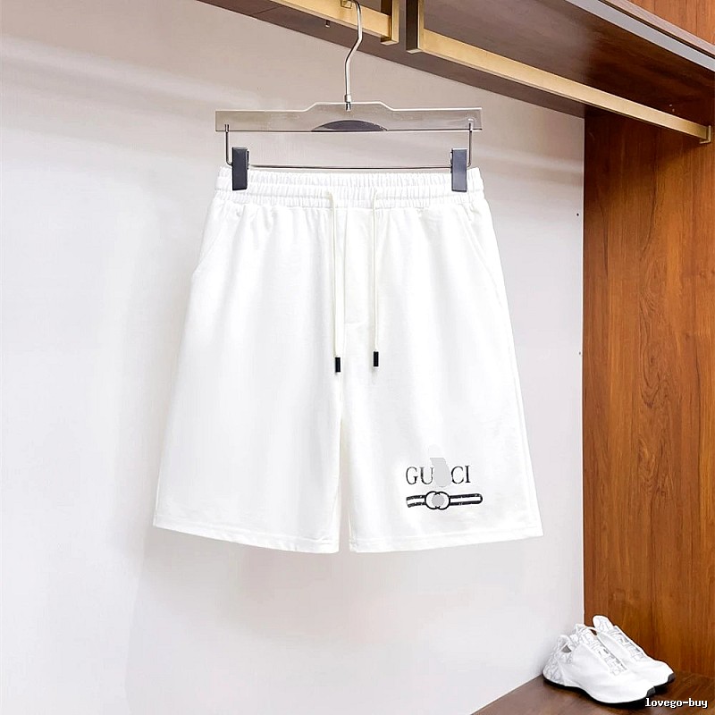 Gucci Letter Print Casual Style White Shorts