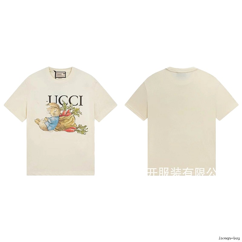 Gucci Peter Rabbit Vintage Style Off-White Short-Sleeve T-Shirt