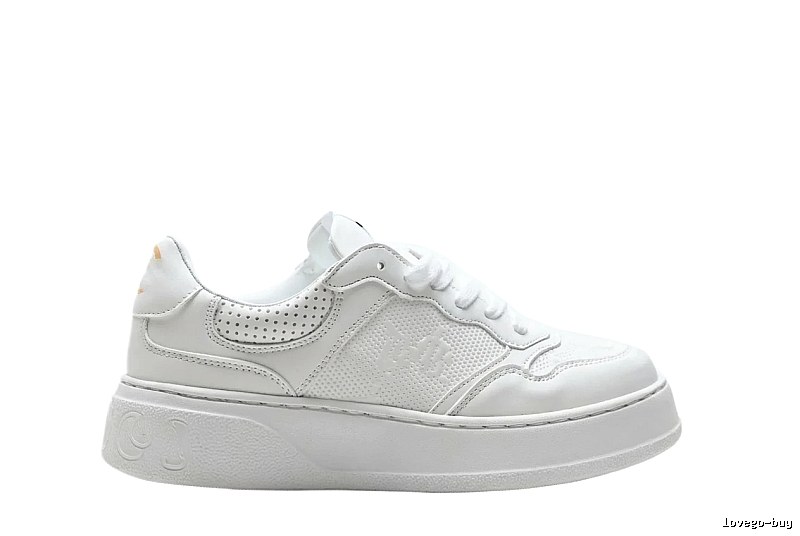 Gucci retro-style white canvas shoes