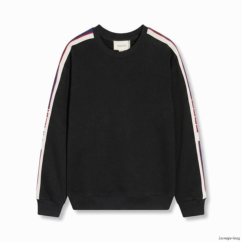 Gucci striped casual style black sweatshirt