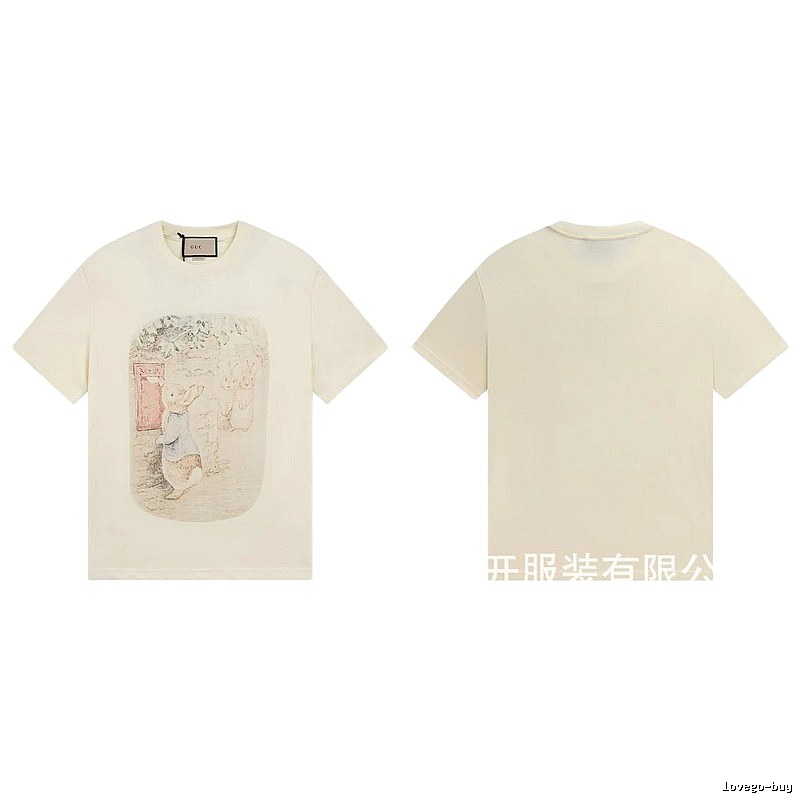 Gucci x Peter Rabbit Co-branded Vintage-style Off-white T-Shirt
