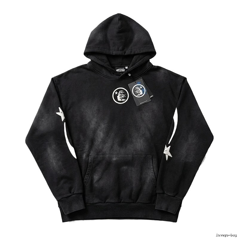 Hellstar dark style black hoodie