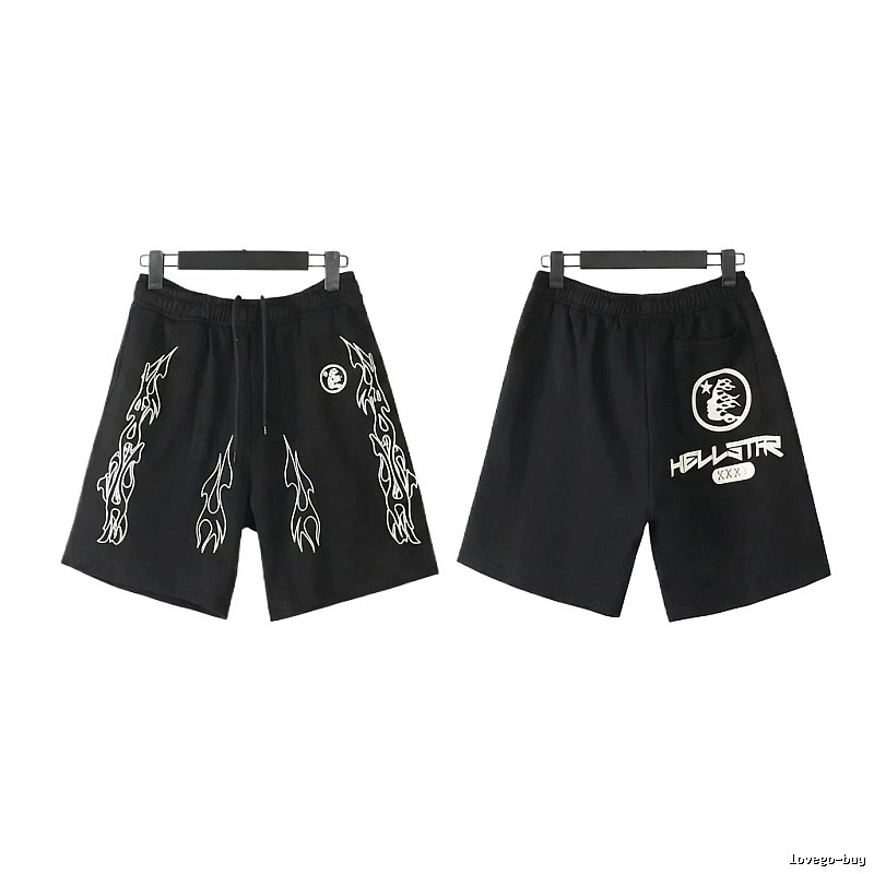 Hellstar dark style printed shorts