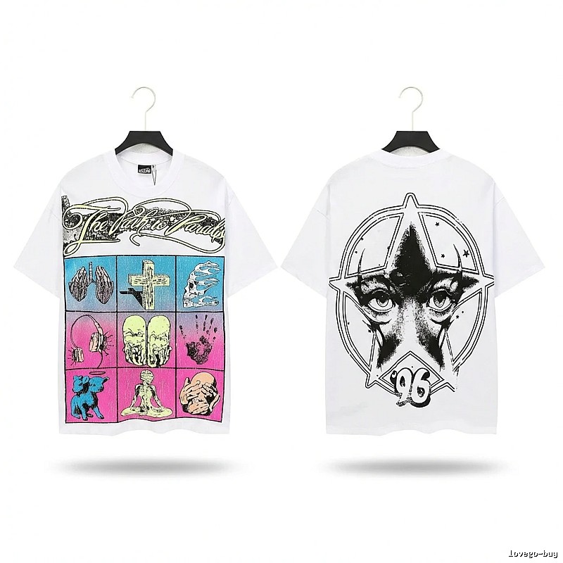 Hellstar Dark Trendy and Cool Style White T-shirt