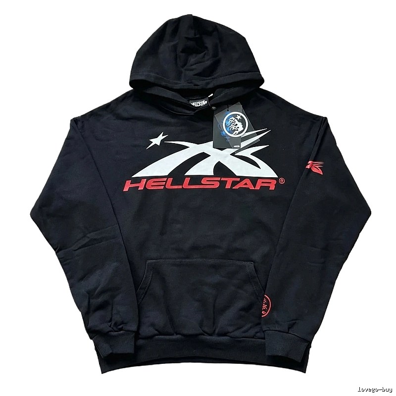 Hellstar Printed Trendy and Cool Black Sweatshirt