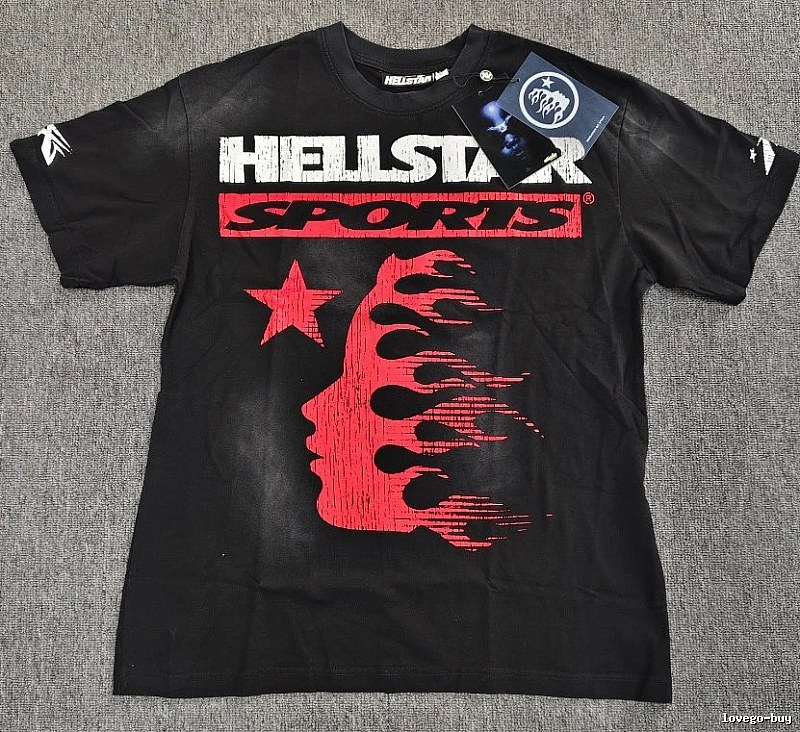 Hellstar Sports Street Style Black Short-sleeve T-shirt