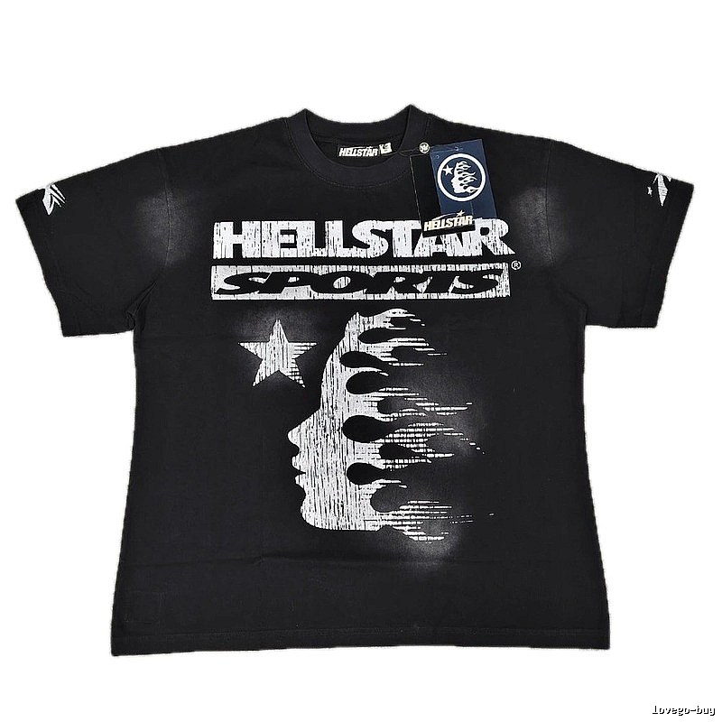 Hellstar Sports Street Style Black Short-sleeve T-shirt