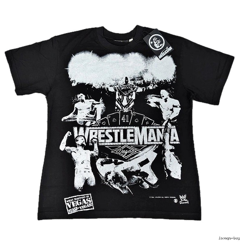 Hellstar WrestleMania Street Style Black T-Shirt