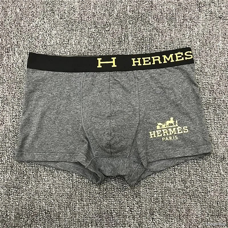 Hermes Streetwear Logo boxer briefs Black Boxer Briefs with Logo Accent