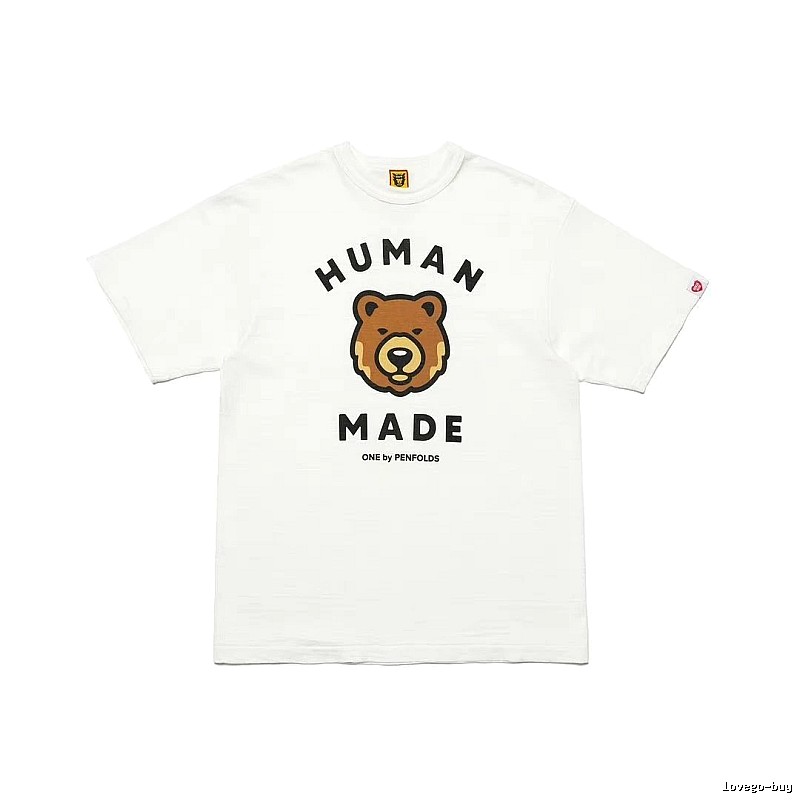 HUMAN MADE Bear Head Japanese Retro White T-Shirt
