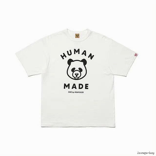 HUMAN MADE Panda Print Japanese Streetwear White Short Sleeve T-Shirt