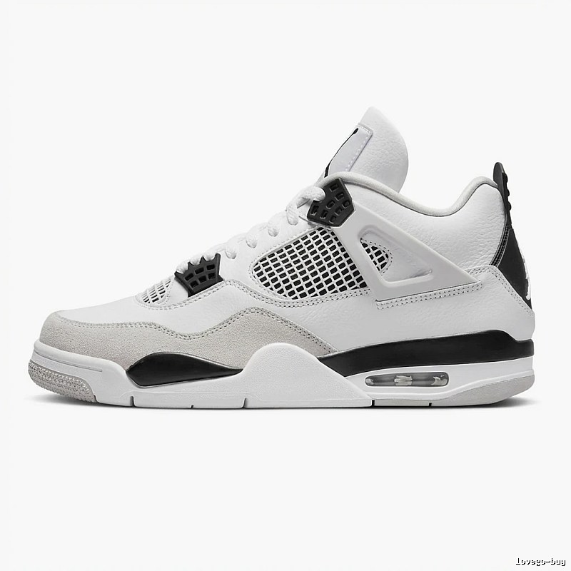 Jordan AJ4 Black and White Retro Sports Shoes