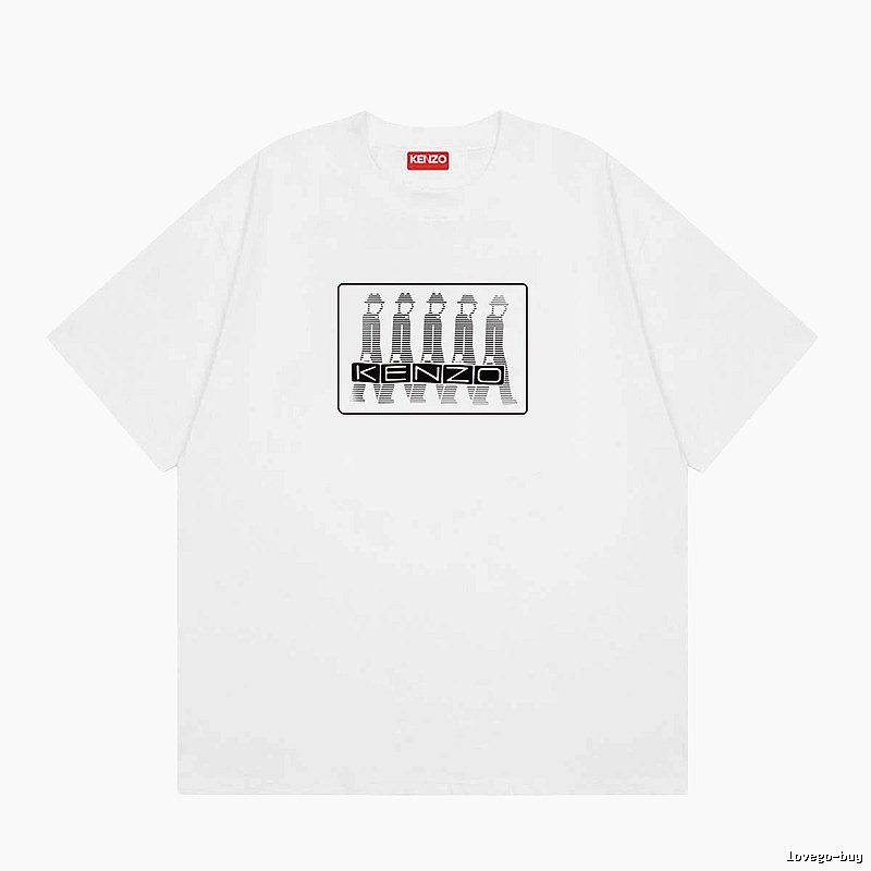 KENZO Character Print Street Style White T-Shirt