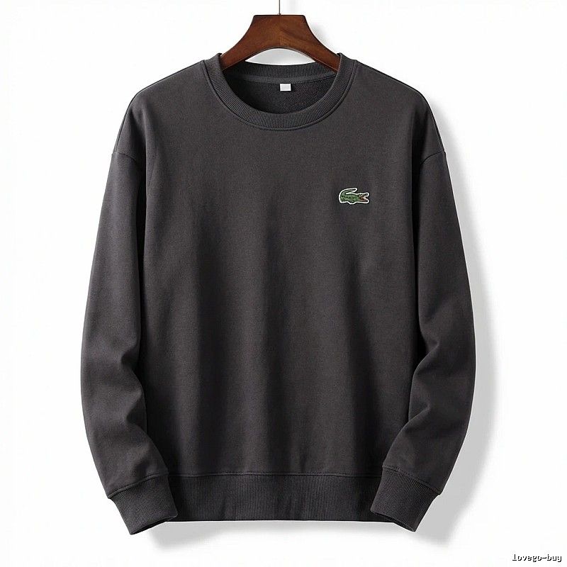 Lacoste basic simple style black sweatshirt