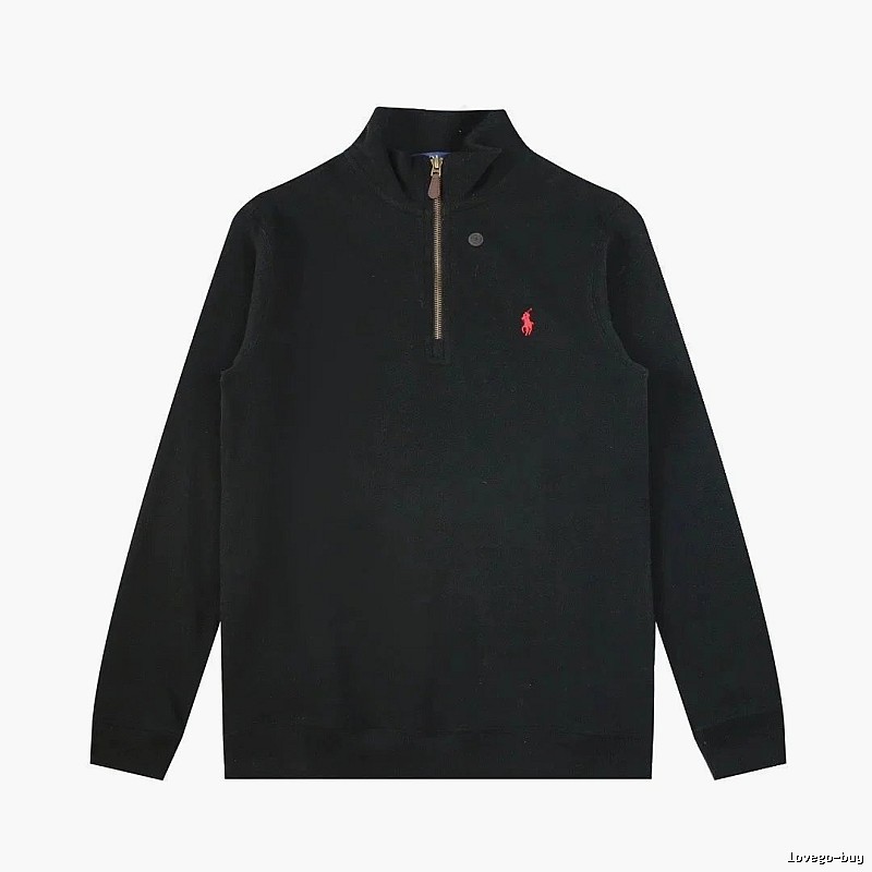 Lacoste Daily Quarter-zip sweatshirt Black Quarter Zip for City Outfits