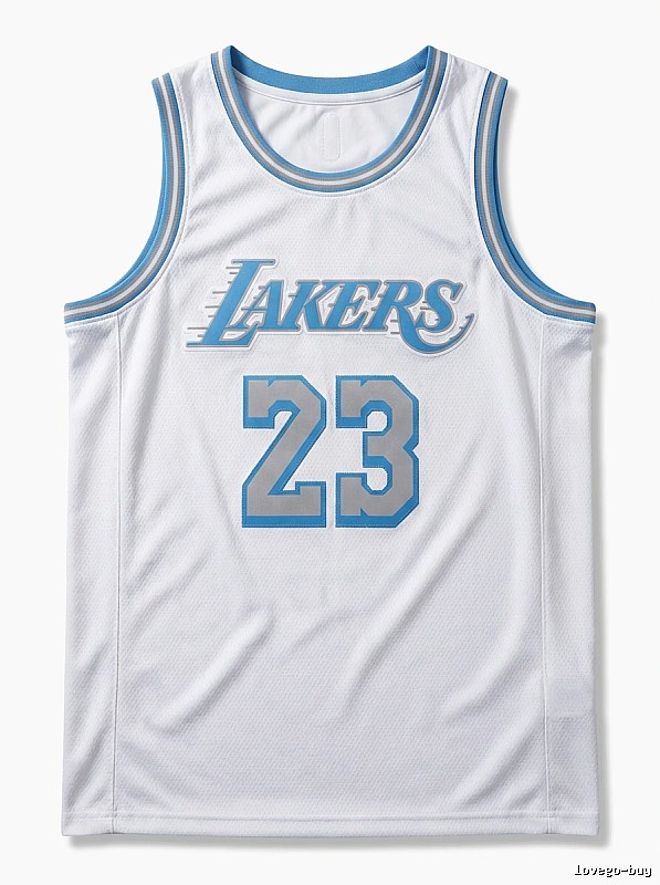 LBJ Lakers retro white jersey