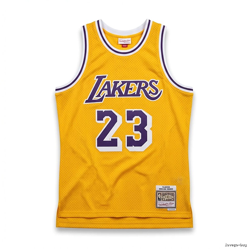 LBJ Lakers retro yellow jersey