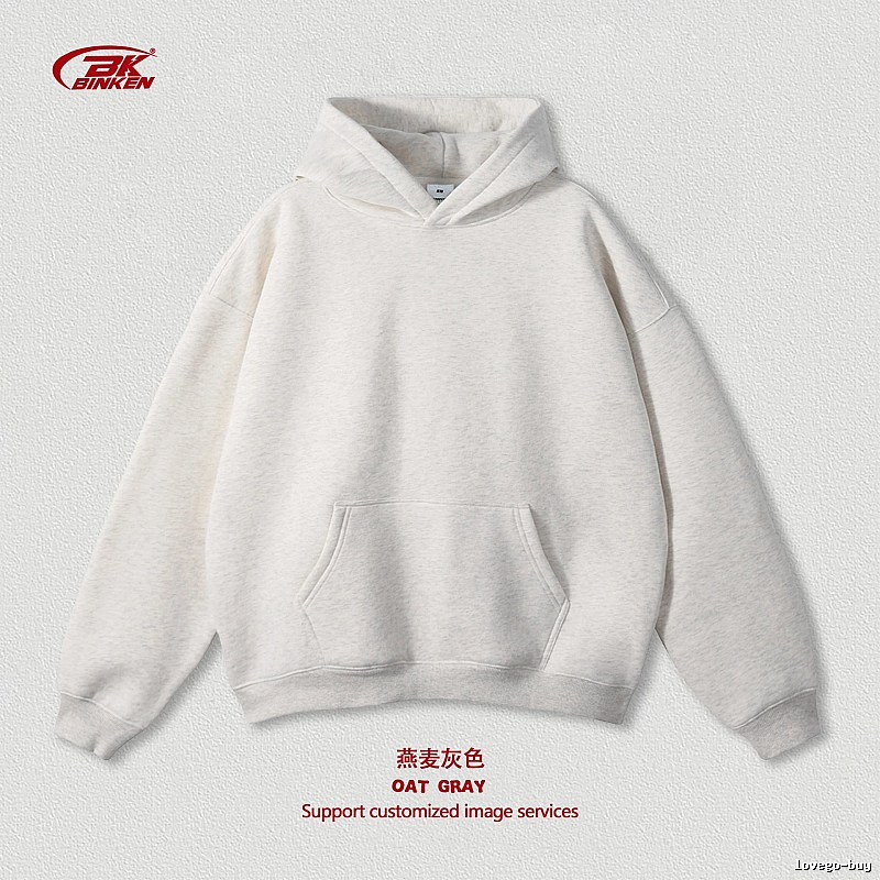 Lightweight Pullover hoodie Navy Blank Kangaroo for Trend Styling