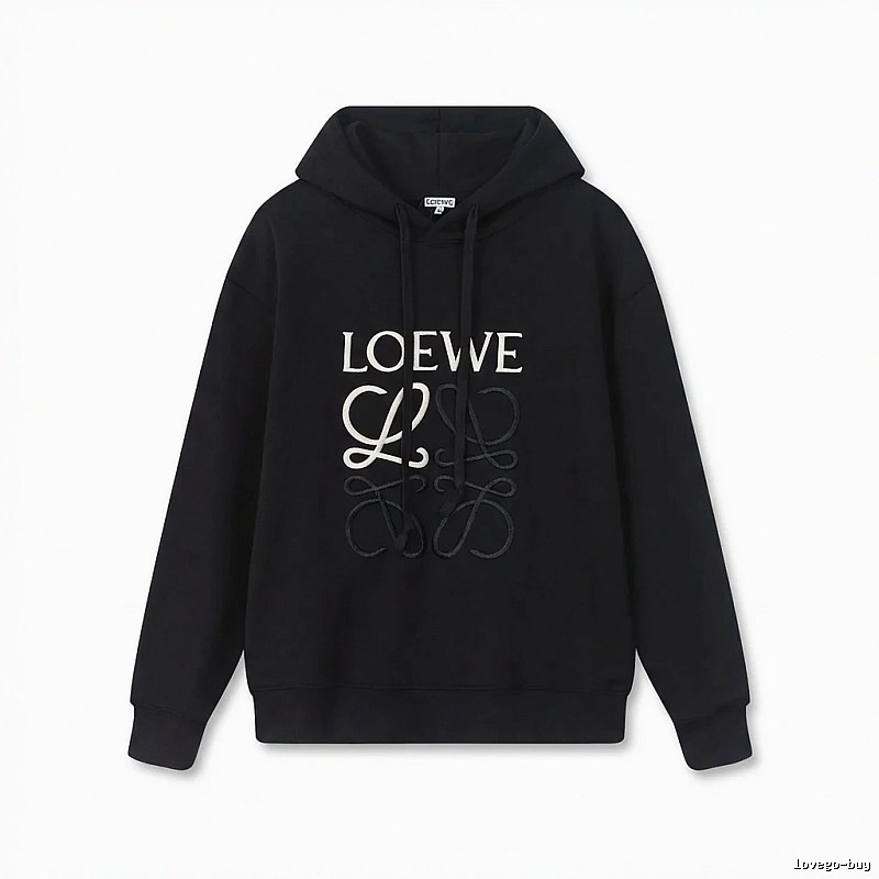 LOEWE letter embroidery style hoodie