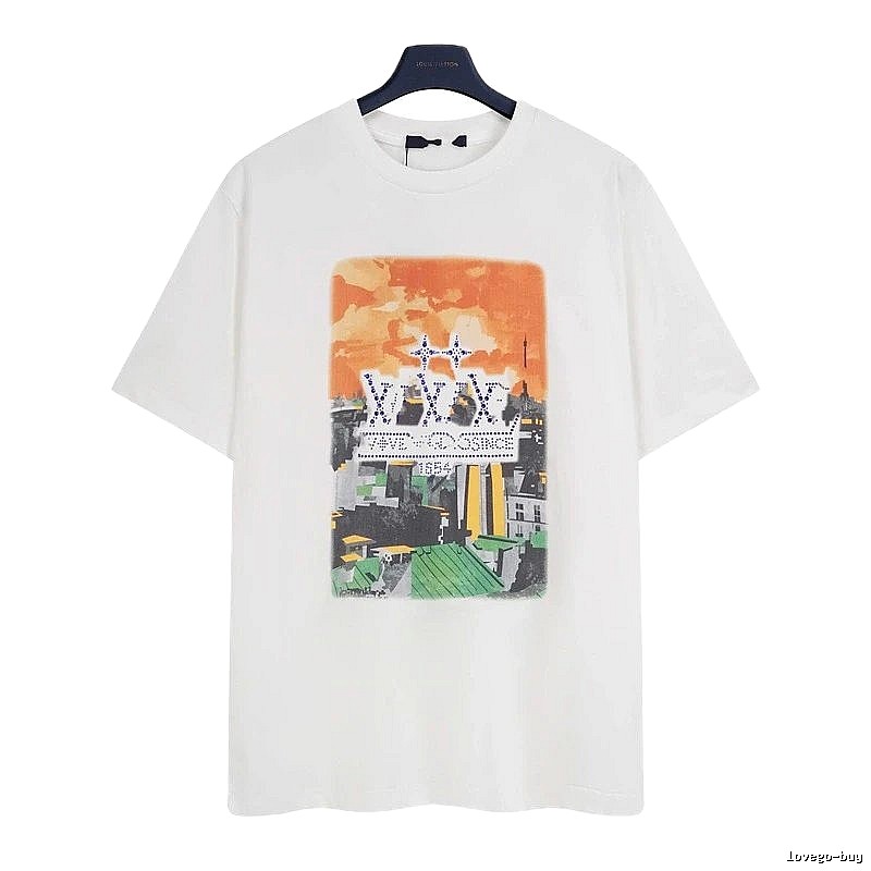 Louis Vuitton City Print Trendy & Cool White T-Shirt