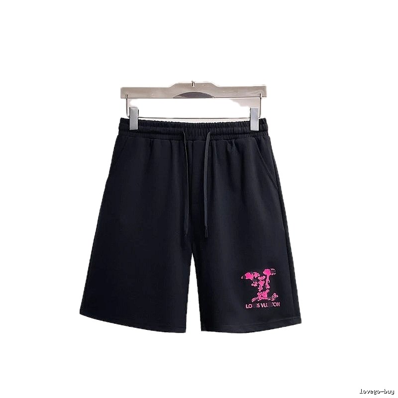 Louis Vuitton Trendy Cool Black Printed Casual Shorts