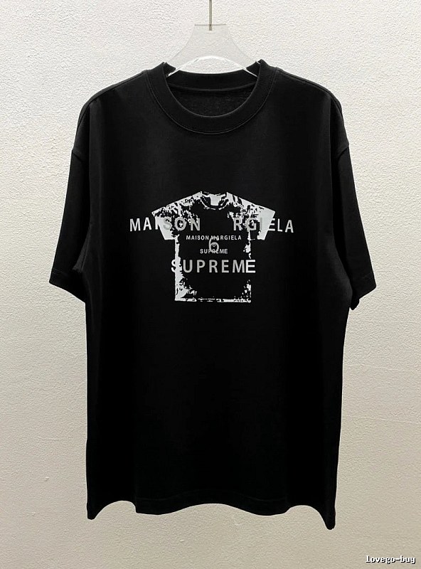 Maison Margiela Co-branded Street-style Black T-Shirt