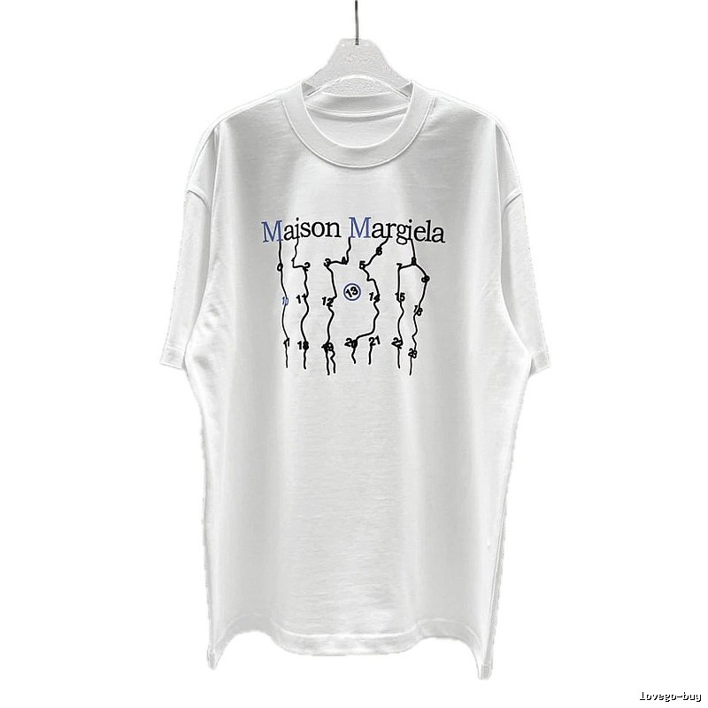 Maison Margiela Digital Trendy Cool Style White T-Shirt
