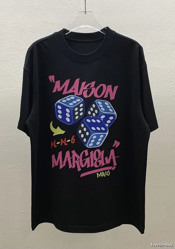 Maison Margiela MM6 Street Style Black Short Sleeve T-Shirt