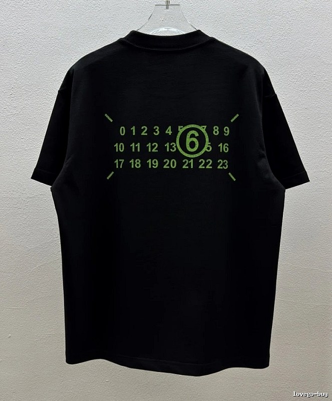 Maison Margiela MM6 Street Style Black T-Shirt