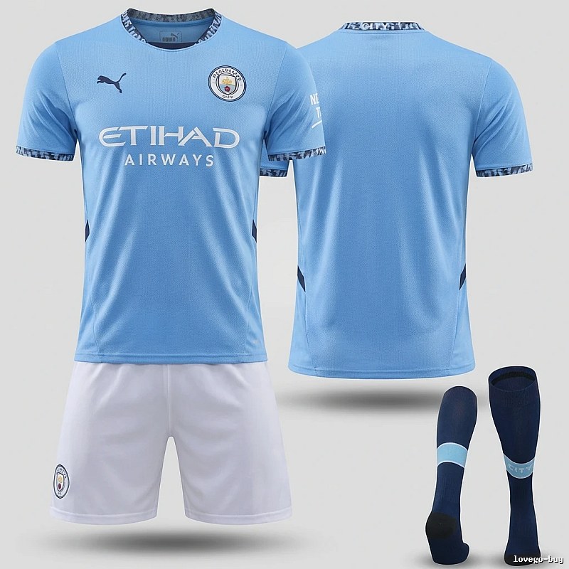 MCFC minimalist style sky-blue jersey