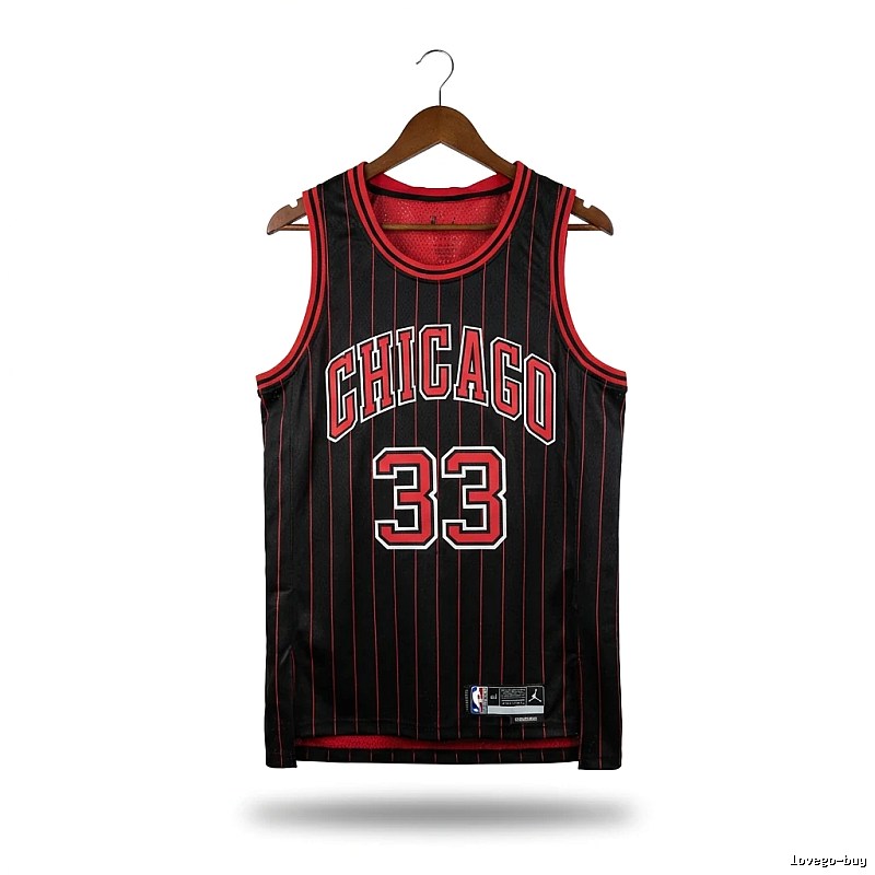 Michael Jordan retro black and red jersey