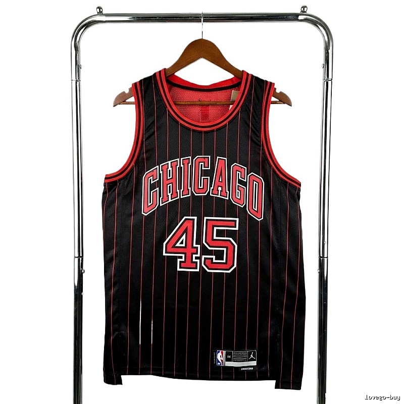 Michael Jordan retro black and red jersey