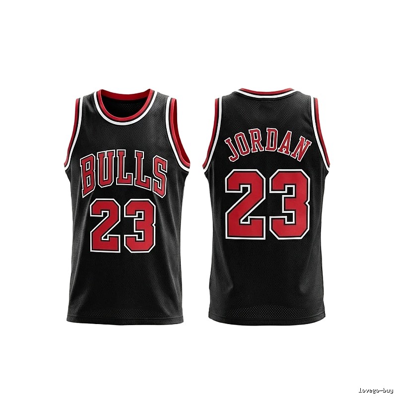 Michael Jordan retro black and red jersey