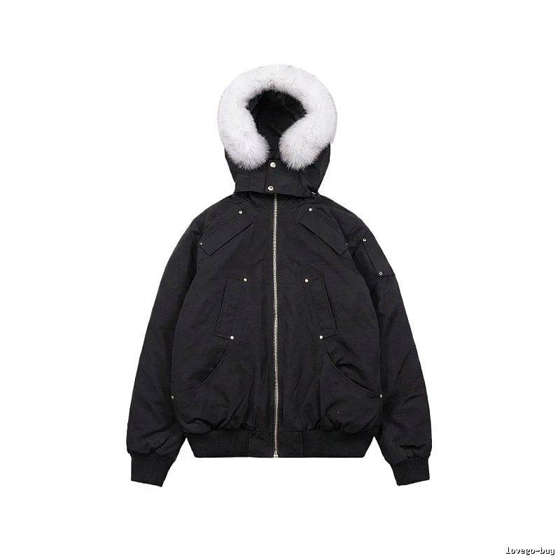 Michael Kors black utility-style down jacket