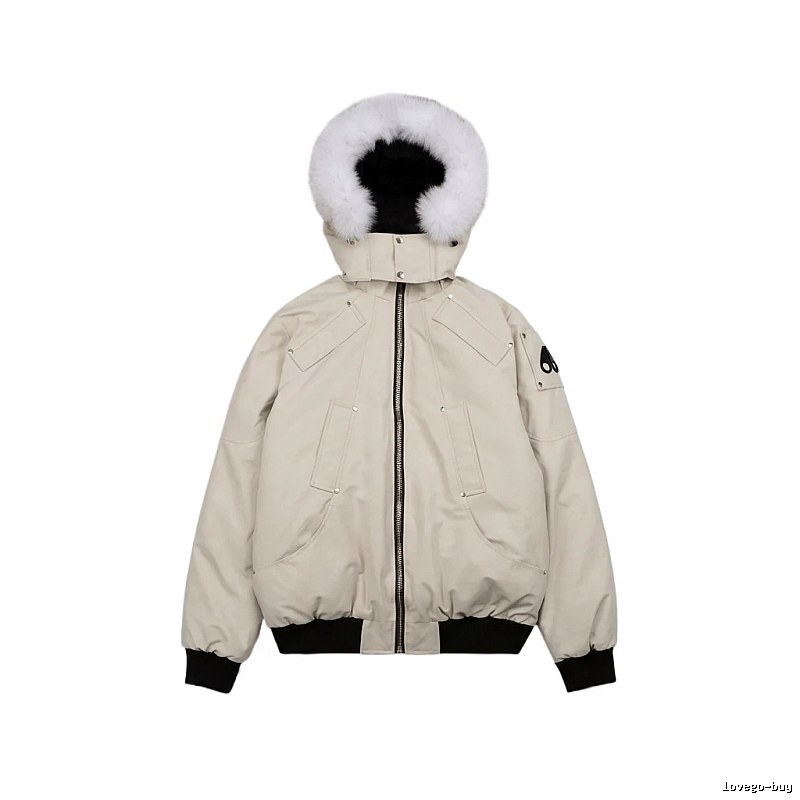 Michael Kors parka down jacket in off-white