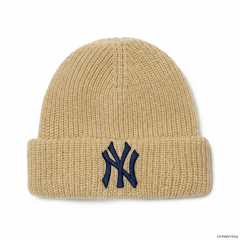 MLB classic beige knitted hat