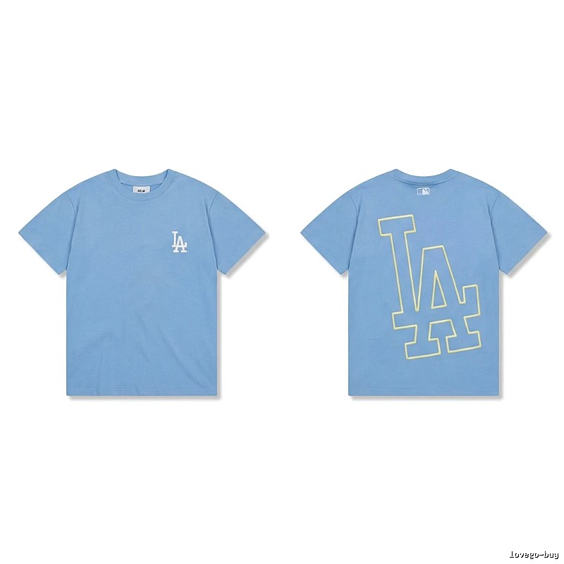 MLB LA Series Simple Style Blue T-shirt