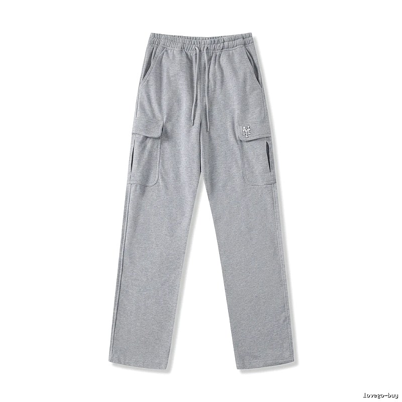 MLB utility-style grey long trousers