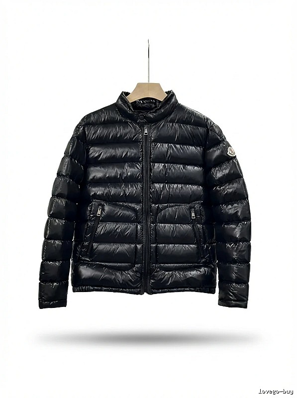 Moncler black fashionable down jacket