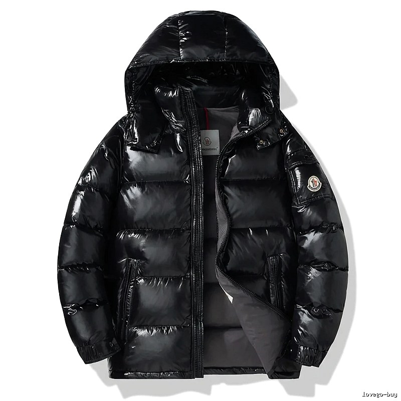 Moncler black stylish down jacket