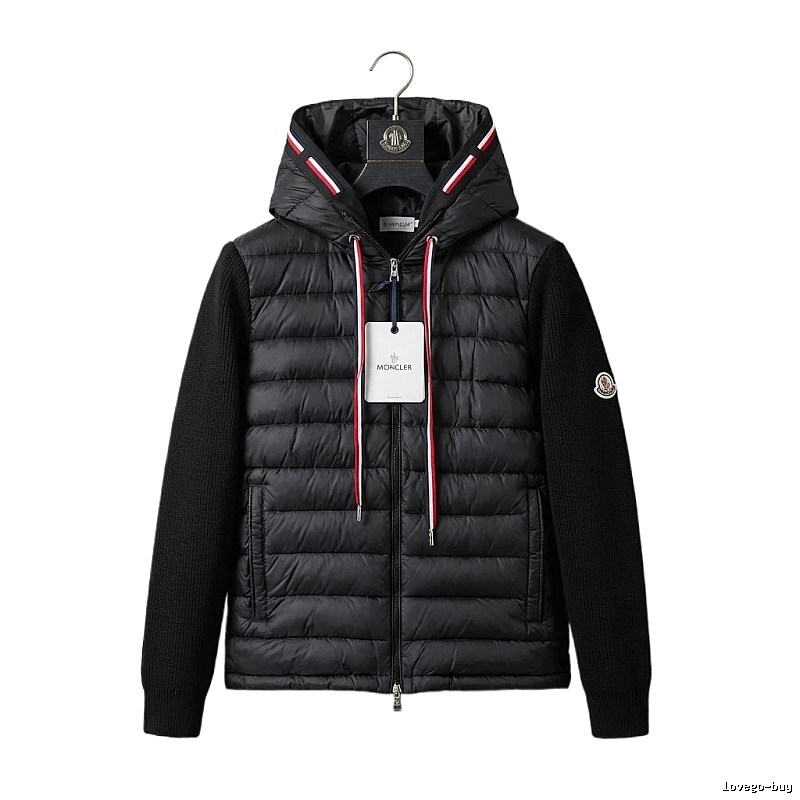 Moncler Hooded Trendy Black Down Jacket