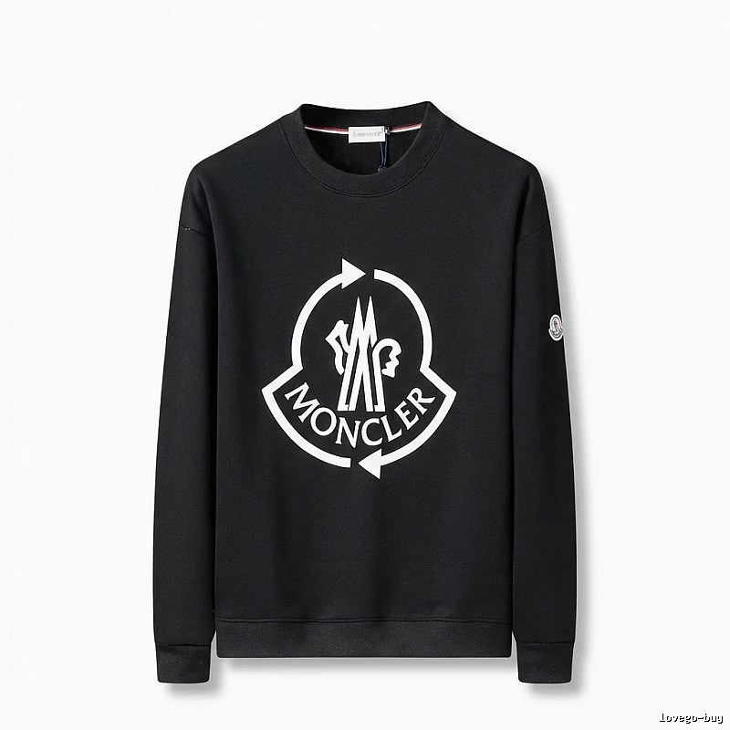 Moncler's classic trendy black sweatshirt