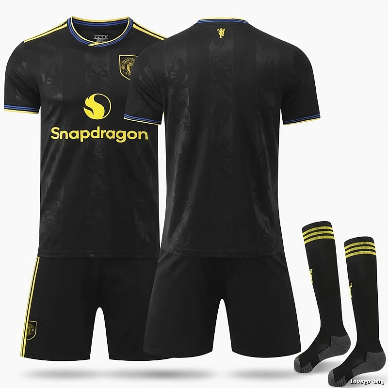 MUFC black sports-style jersey