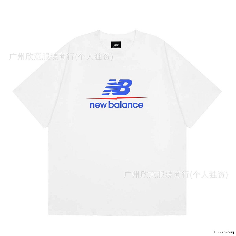 New Balance Printed Casual Style White T-shirt