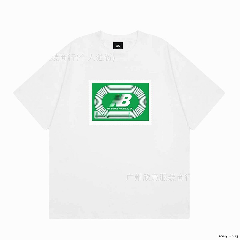 New Balance Printed Casual Style White T-Shirt