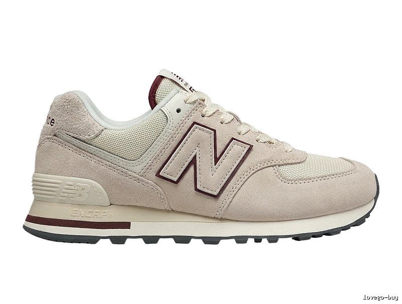 New Balance retro-style light gray sports shoes