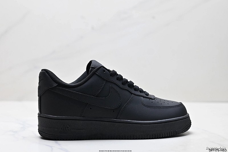 Nike Air Force 1 black trendy sneakers