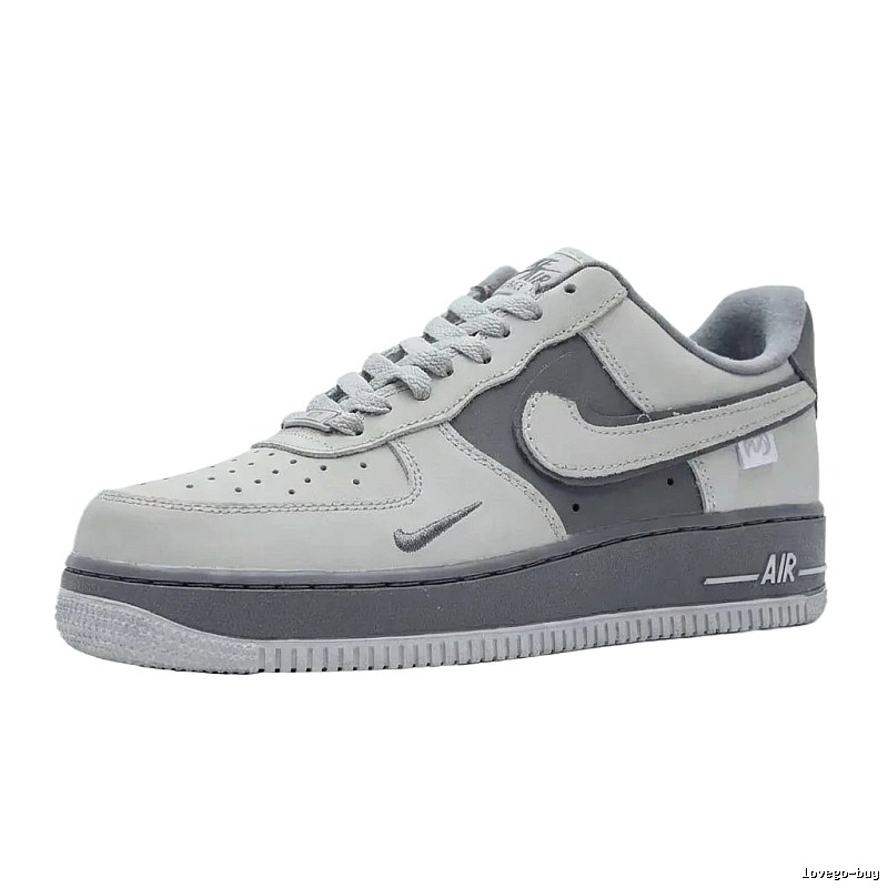 Nike Air Force 1 Grey Tone Trendy Shoes
